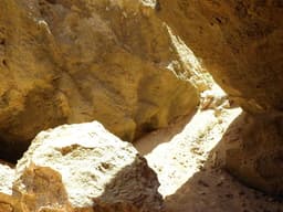 Inside the ancient quarries