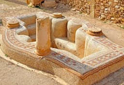 Baptistery basin of the church of Vitalis