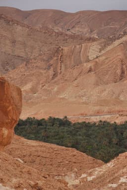 Mountains around the Tamerza oasis