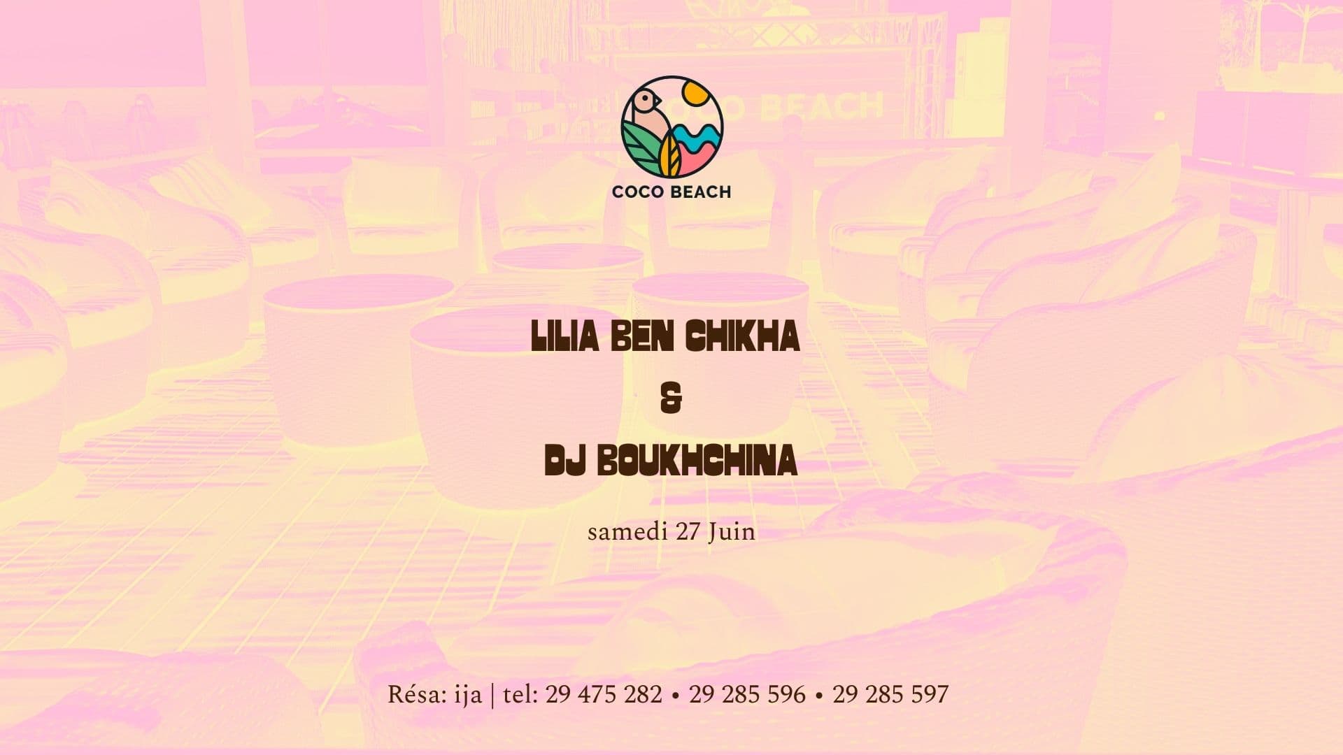 Samedi Lilia Ben Chikha & DJ Boukhchina