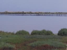 Lagoon and dune at Korba