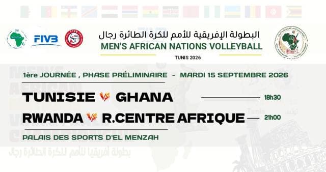 Men's african nations volleyball  : 1 er journée - Soir
